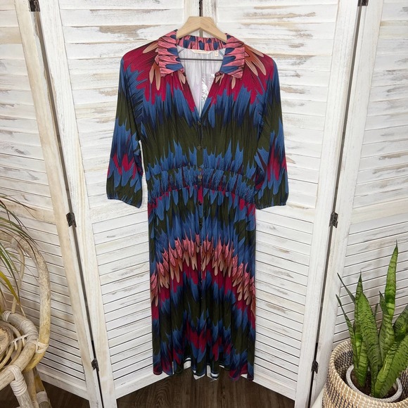Soft Surroundings Dresses & Skirts - Soft SURROUNDINGS Women's Ancient Isle Shirt Dress Multicolor NEW Medium Petite